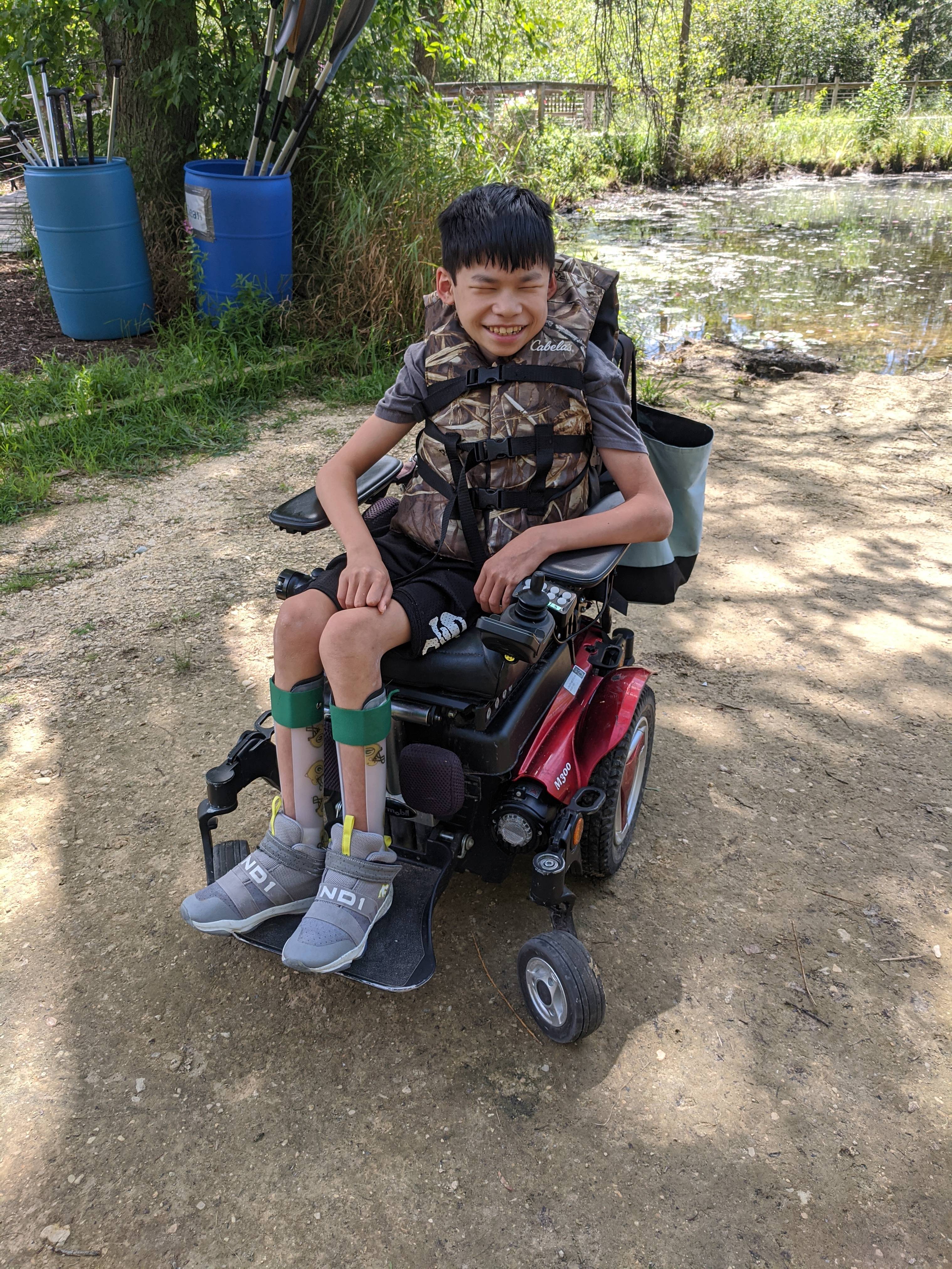 Variety Kid in Wheelchair